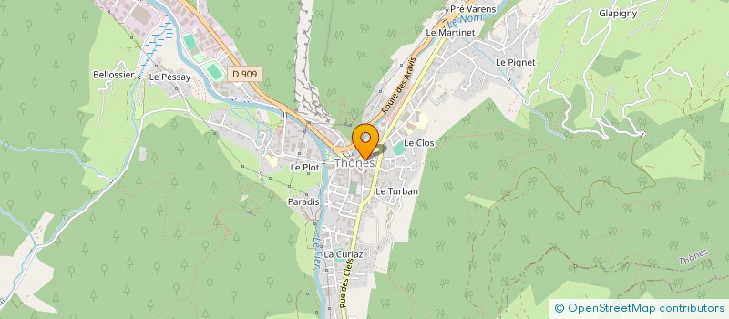 localisation de l'entreprise ALMOPE à THONES