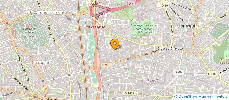 localisation de l'entreprise ALMOR à BAGNOLET