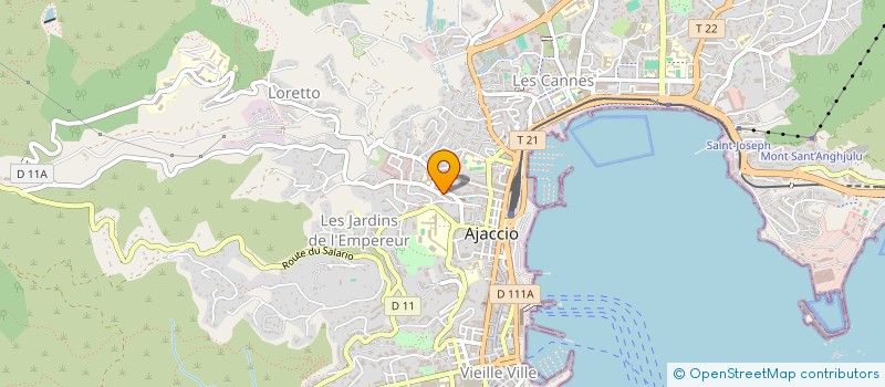 localisation de l'entreprise ALMOR  AJACCIO