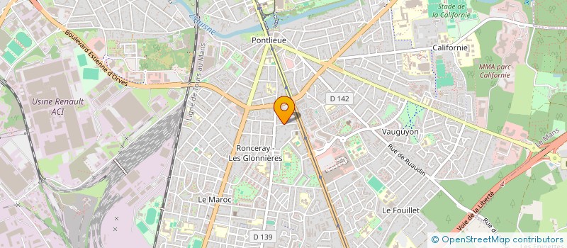 localisation de l'entreprise ALMRT à LE MANS