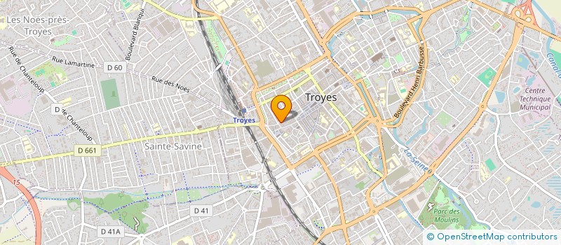 localisation de l'entreprise ALMURA HGE SCI  TROYES