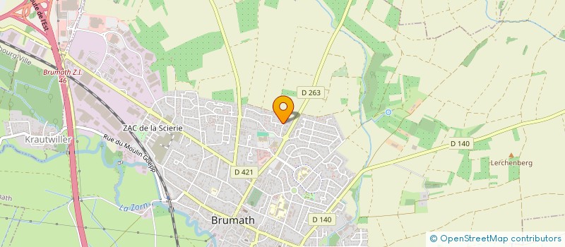 localisation de l'entreprise ALMY19  BRUMATH