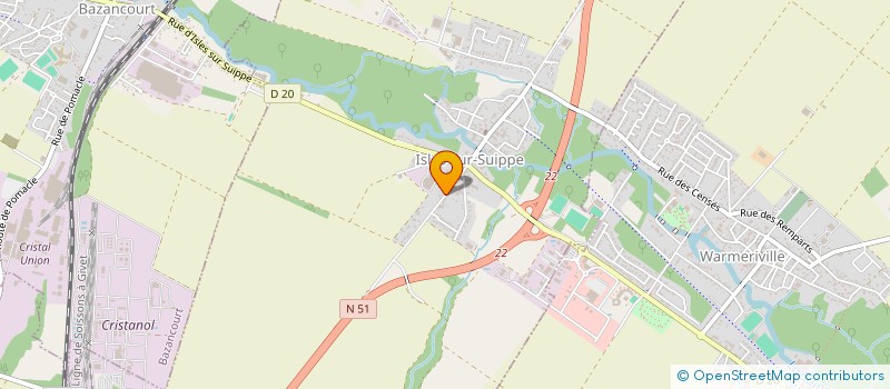 localisation de l'entreprise ALMYCOR  ISLES-SUR-SUIPPE