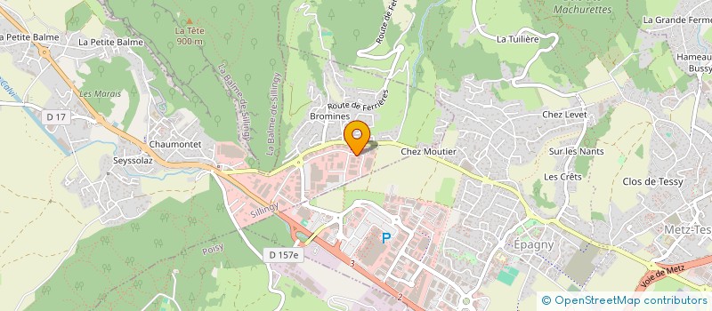 localisation de l'entreprise ALN  SILLINGY