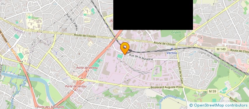 localisation de l'entreprise ALNA à VERTOU