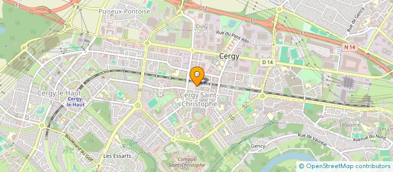 localisation de l'entreprise ALNA à CERGY