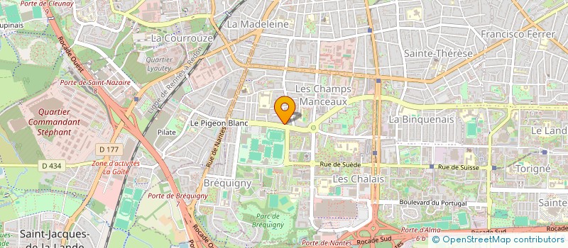 localisation de l'entreprise ALNA à RENNES