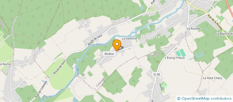 localisation de l'entreprise ALNA à CELLETTES
