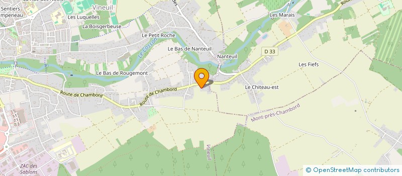 localisation de l'entreprise ALNA à VINEUIL