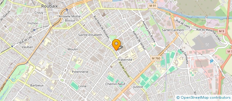 localisation de l'entreprise ALNA IMMOBILIERE  ROUBAIX