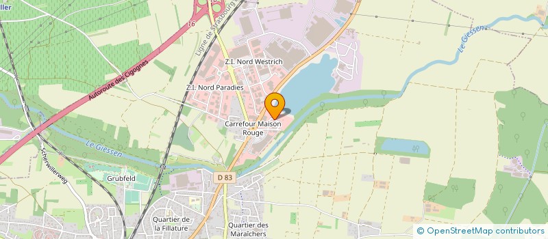 localisation de l'entreprise ALNA SPORTS à SELESTAT