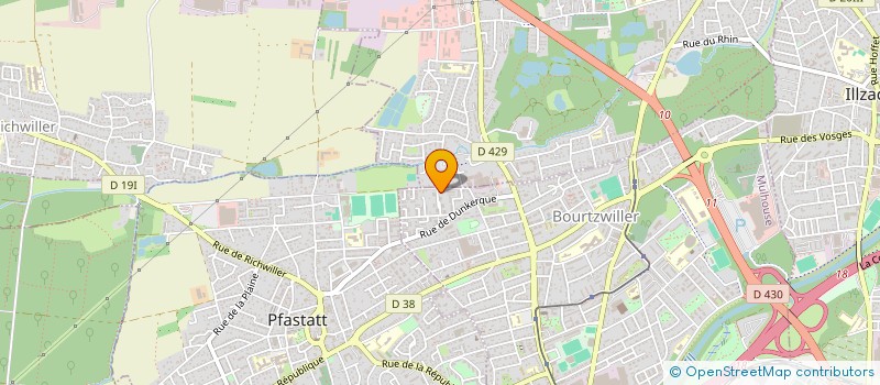 localisation de l'entreprise ALNADI EUROCARS  MULHOUSE