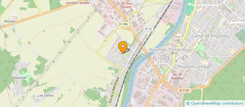 localisation de l'entreprise ALNAGARI  JAUX