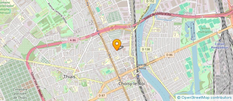 localisation de l'entreprise ALNAS DECO à CHOISY-LE-ROI