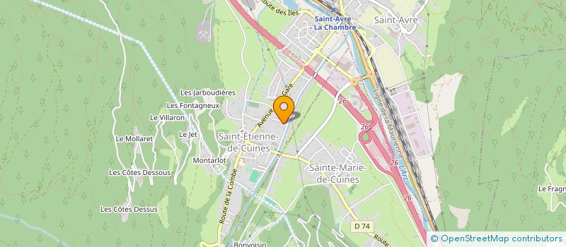 localisation de l'entreprise ALNATH à SAINT-ETIENNE-DE-CUINES