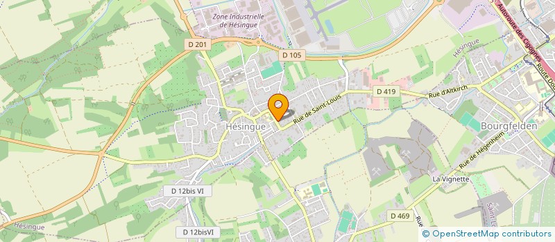 localisation de l'entreprise ALNIF  HESINGUE