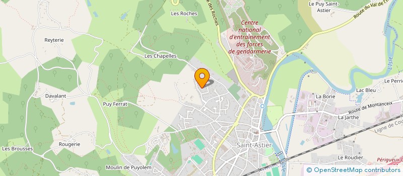 localisation de l'entreprise ALNISON à LEGUILLAC DE L'AUCHE