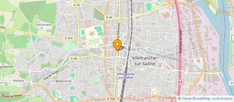 localisation de l'entreprise ALNITAK  VILLEFRANCHE-SUR-SAONE