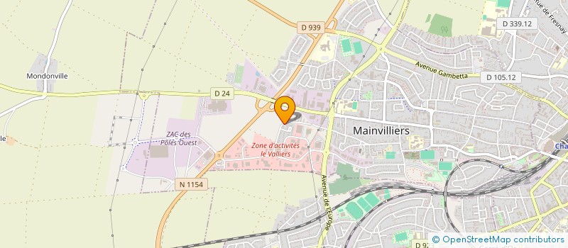 localisation de l'entreprise ALNO à MAINVILLIERS