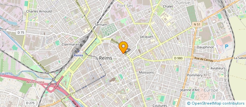 localisation de l'entreprise ALNO à REIMS
