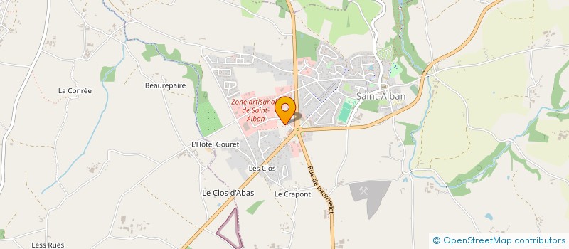 localisation de l'entreprise ALNOT MENUISERIE PENTHIEVRE à SAINT-ALBAN