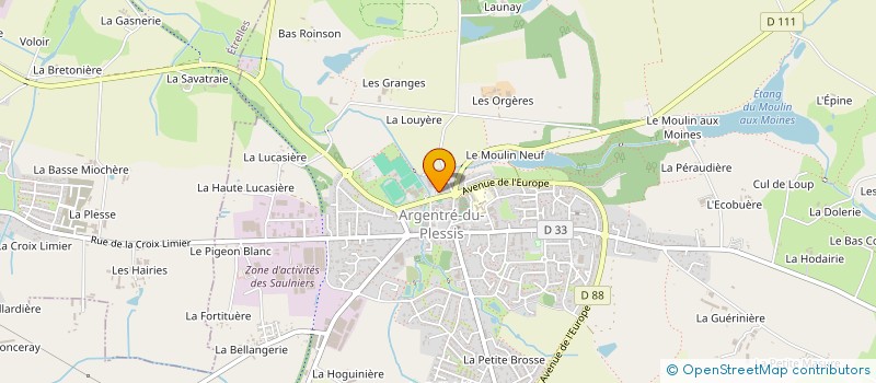 localisation de l'entreprise ALNS  ARGENTRE-DU-PLESSIS