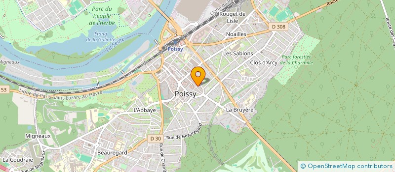 localisation de l'entreprise ALNULEX  POISSY