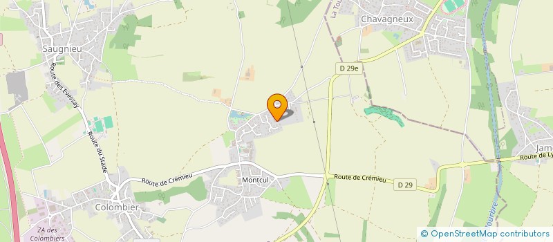 localisation de l'entreprise ALO INVEST  COLOMBIER-SAUGNIEU