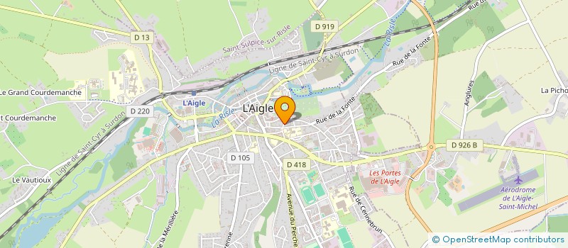 localisation de l'entreprise ALO NETTOYAGE AUTO à L'AIGLE