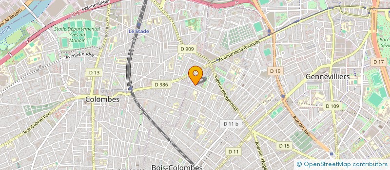 localisation de l'entreprise ALOA à BOIS-COLOMBES