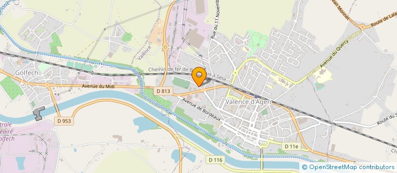 localisation de l'entreprise ALOA à VALENCE