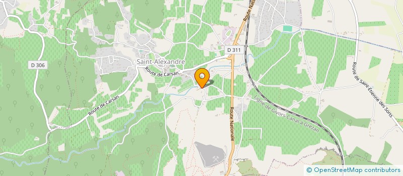 localisation de l'entreprise ALOA  LAUDUN-L'ARDOISE