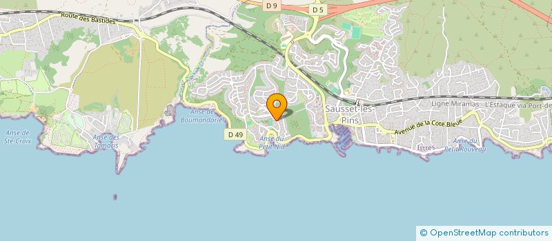 localisation de l'entreprise ALOA  SAUSSET-LES-PINS