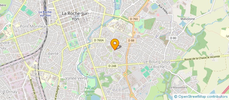 localisation de l'entreprise ALOA  LA ROCHE-SUR-YON