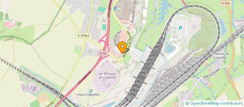 localisation de l'entreprise ALOA  COQUELLES