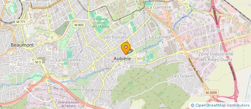 localisation de l'entreprise ALOA TECH à AUBIERE