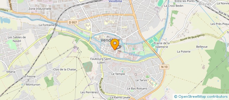 localisation de l'entreprise ALOAS à VENDOME