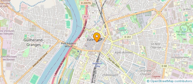 localisation de l'entreprise ALOCODROME LYON à VALENCE