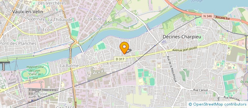 localisation de l'entreprise ALODIS MULLER à DECINES-CHARPIEU