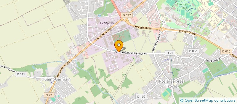 localisation de l'entreprise ALOE  ROSIERES-PRES-TROYES