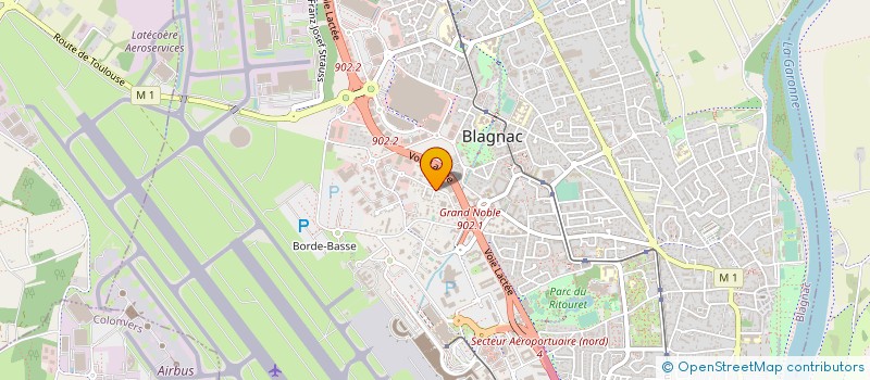 localisation de l'entreprise ALOE VEGA à BLAGNAC
