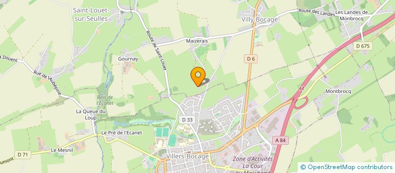 localisation de l'entreprise ALOE VERA IMMOBILIER  VILLY-BOCAGE