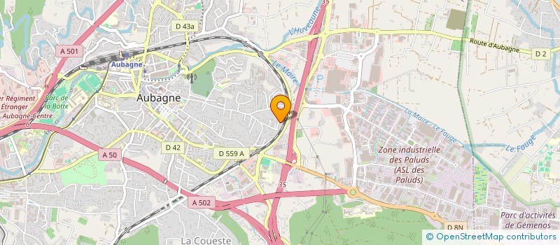 localisation de l'entreprise ALOE VERA PAYSAGE  AUBAGNE