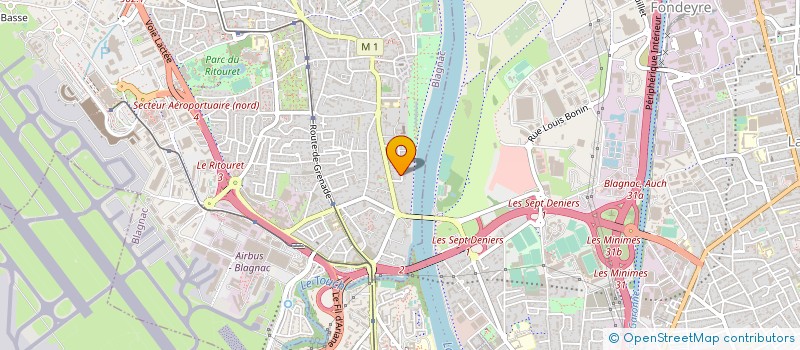 localisation de l'entreprise ALOENERGIE à BLAGNAC