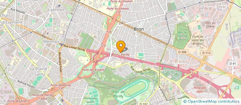 localisation de l'entreprise ALOES  BRON