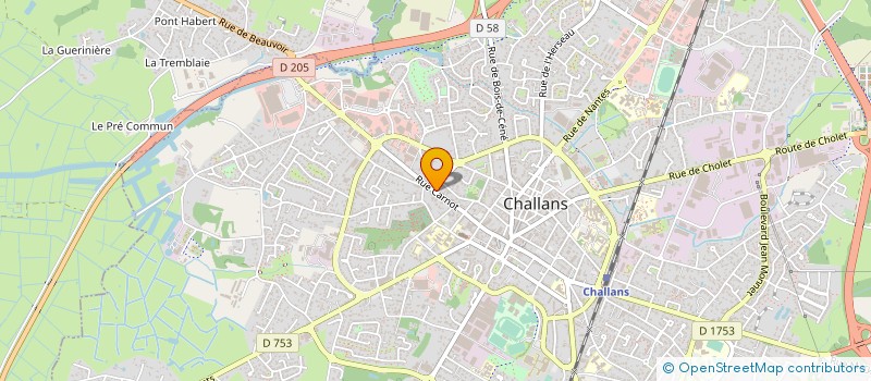 localisation de l'entreprise ALOES à CHALLANS
