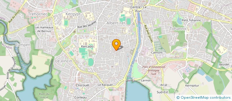 localisation de l'entreprise ALOES à VANNES