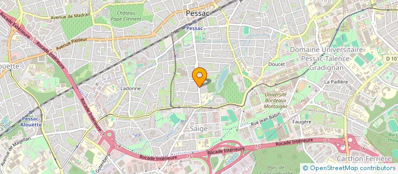 localisation de l'entreprise ALOFA  PESSAC