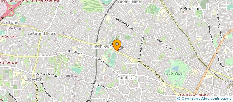 localisation de l'entreprise ALOGIA à BORDEAUX