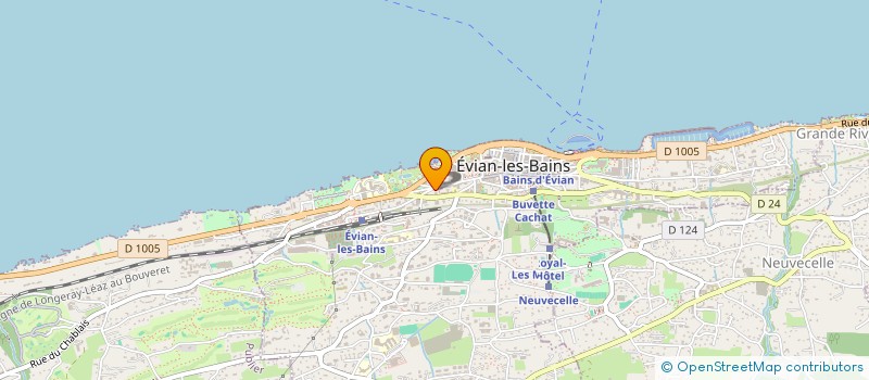 localisation de l'entreprise ALOHA 132  EVIAN-LES-BAINS